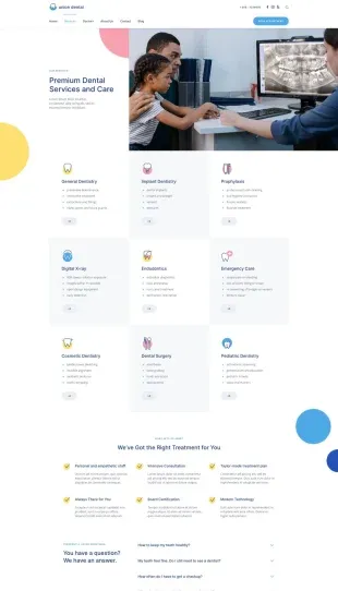 Tata Letak Halaman Yootheme Union Dental