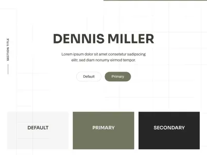 Tema Warna Template Yootheme Dennis Miller