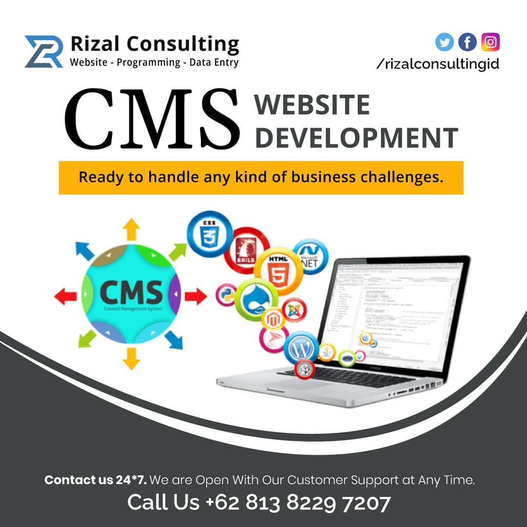 Illustration of Joomla and WordPress CMS Web Creation