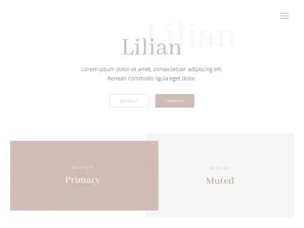 Tema Warna Template Yootheme Lilian