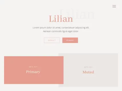 Tema Warna Template Yootheme Lilian