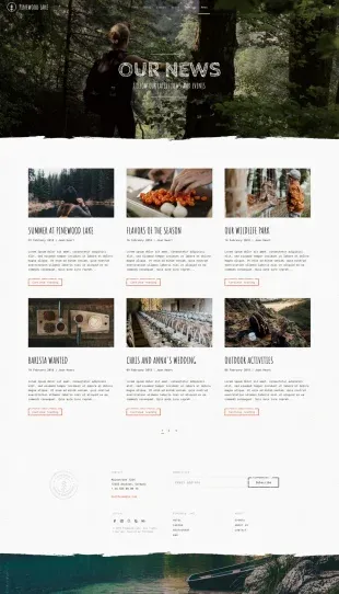 Tata Letak Halaman Yootheme Pinewood Lake