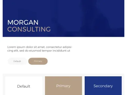 Tema Warna Template Yootheme Morgan Consulting