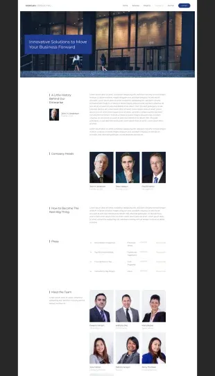 Tata Letak Halaman Template Joomla Yootheme Morgan Consulting