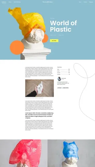 Tata Letak Halaman Yootheme Line Gallery
