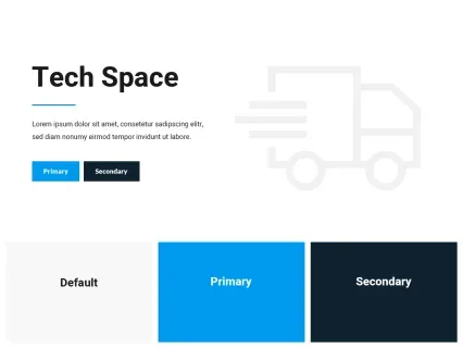 Tema Warna Template Yootheme Tech Space