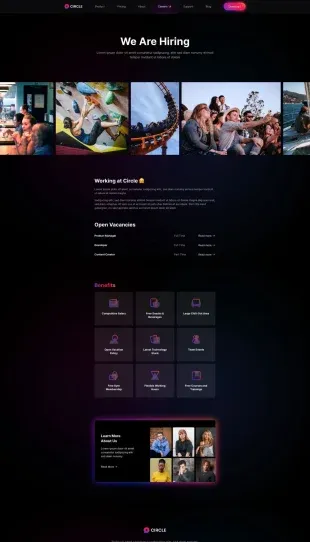 Tata Letak Halaman Yootheme Circle
