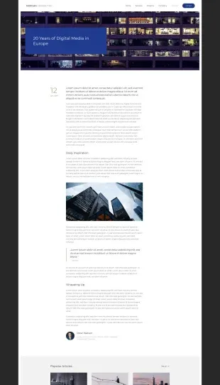 Tata Letak Halaman Template Joomla Yootheme Morgan Consulting