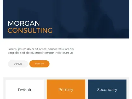 Tema Warna Template Joomla Yootheme Morgan Consulting