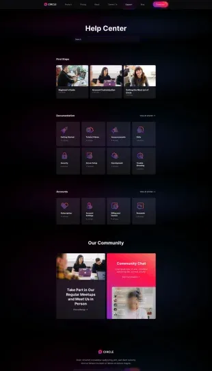 Tata Letak Halaman Yootheme Circle