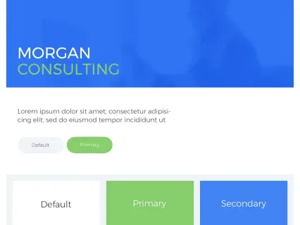 Tema Warna Template Yootheme Morgan Consulting