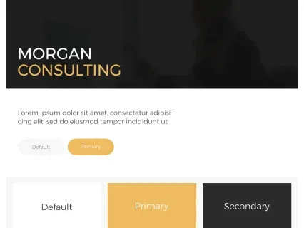 Tema Warna Template Yootheme Morgan Consulting