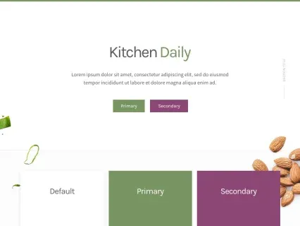 Tema Warna Template Yootheme Kitchen Daily