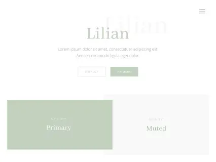 Tema Warna Template Yootheme Lilian