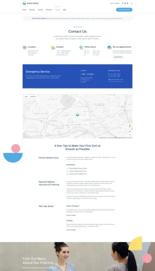 Tata Letak Halaman Yootheme Union Dental