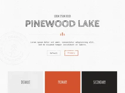 Tema Warna Template Yootheme Pinewood Lake