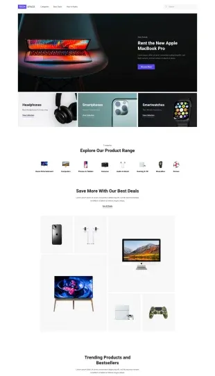 Tata Letak Halaman Yootheme Tech Space