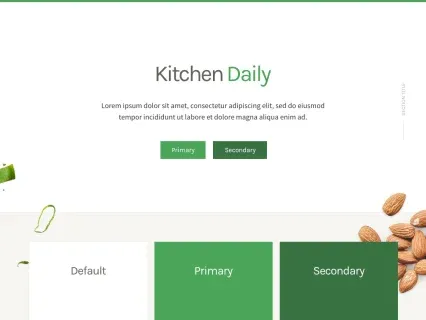 Tema Warna Template Yootheme Kitchen Daily