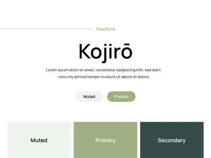 Tema Warna Template Yootheme Kojiro
