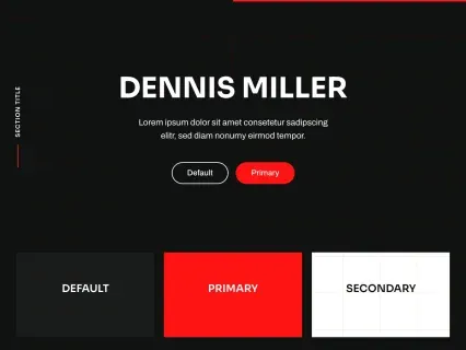 Tema Warna Template Yootheme Dennis Miller