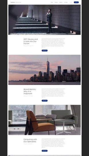 Tata Letak Halaman Template Joomla Yootheme Morgan Consulting