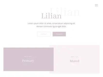 Tema Warna Template Yootheme Lilian
