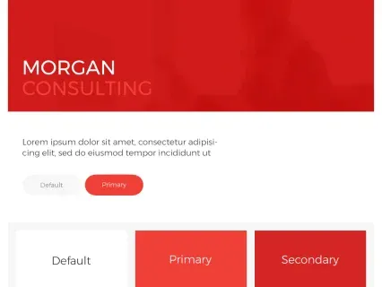 Tema Warna Template Yootheme Morgan Consulting