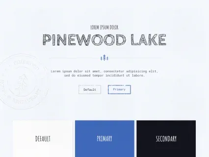 Tema Warna Template Yootheme Pinewood Lake