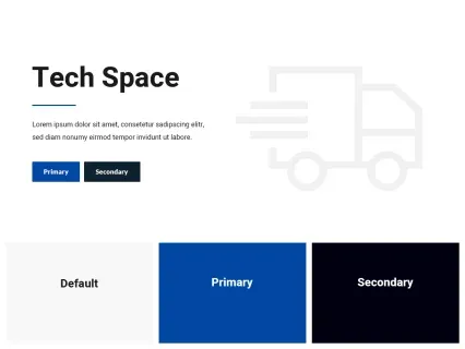 Tema Warna Template Yootheme Tech Space