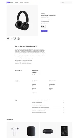 Tata Letak Halaman Yootheme Tech Space