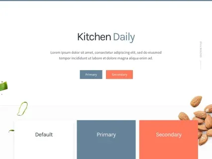 Tema Warna Template Yootheme Kitchen Daily