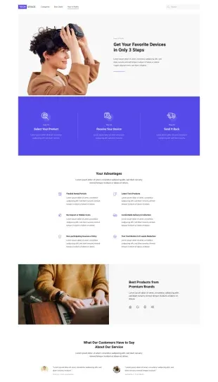 Tata Letak Halaman Yootheme Tech Space