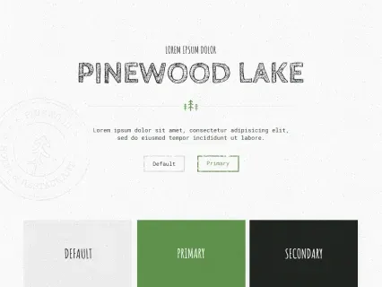 Tema Warna Template Yootheme Pinewood Lake