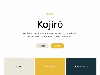Tema Warna Template Yootheme Kojiro