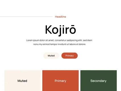Tema Warna Template Yootheme Kojiro