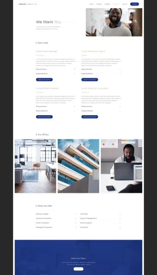 Tata Letak Halaman Template Joomla Yootheme Morgan Consulting