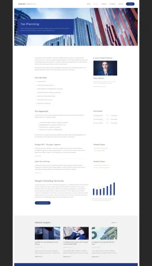 Tata Letak Halaman Yootheme Morgan Consulting